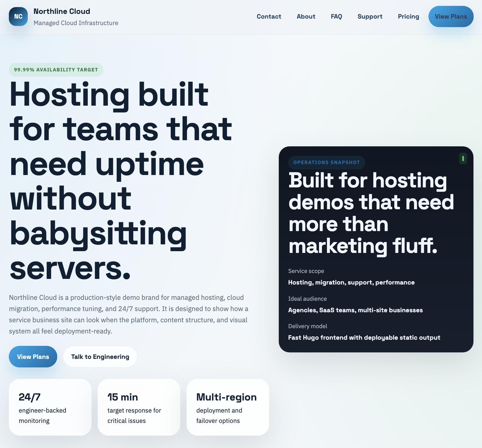 Demo 2 website preview
